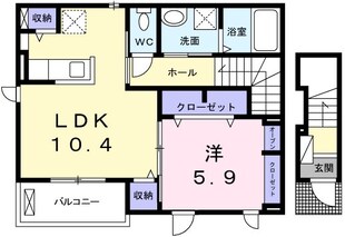 御着駅 徒歩23分 2階の物件間取画像